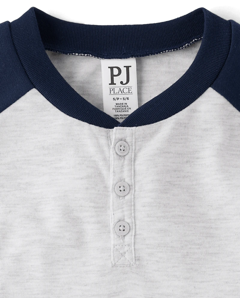 Boys Henley Pajama Top