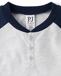 Boys Henley Pajama Top