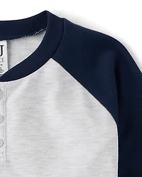Boys Henley Pajama Top