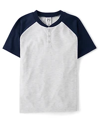Boys Henley Pajama Top