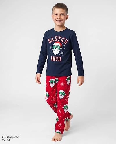 Boys Santa's Bruh Pajamas