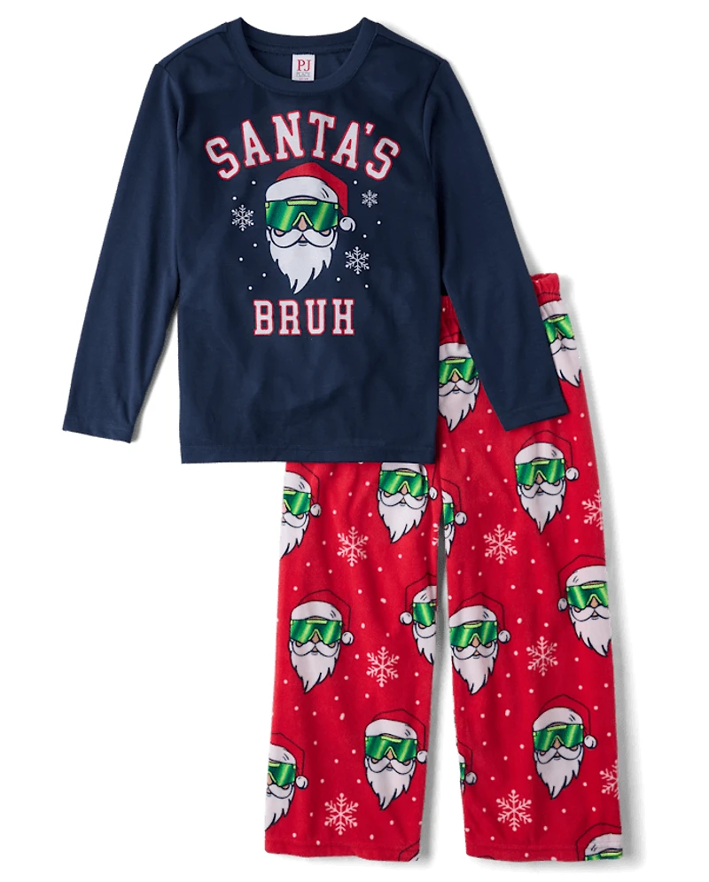 Boys Santa's Bruh Pajamas