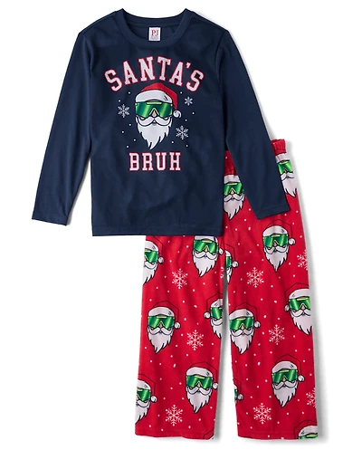 Boys Santa's Bruh Pajamas