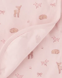 Baby Girls Deer Swaddle Blanket 2-Pack
