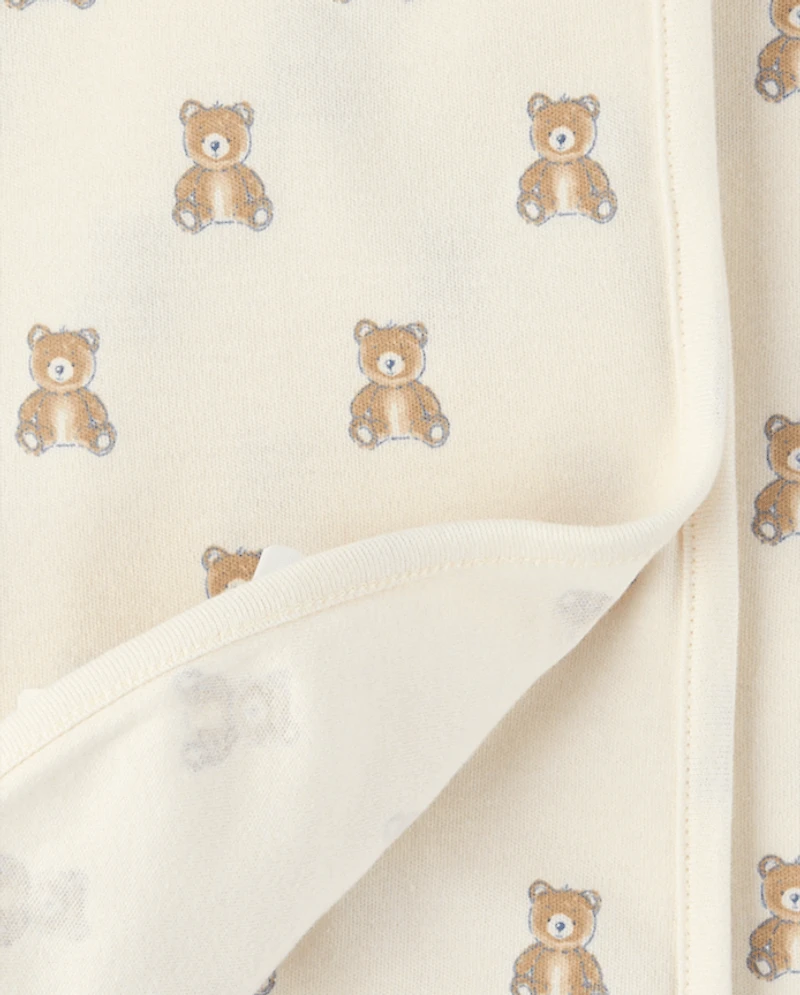 Baby Boys Bear Swaddle Blanket 2-Pack