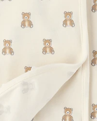 Baby Boys Bear Swaddle Blanket 2-Pack
