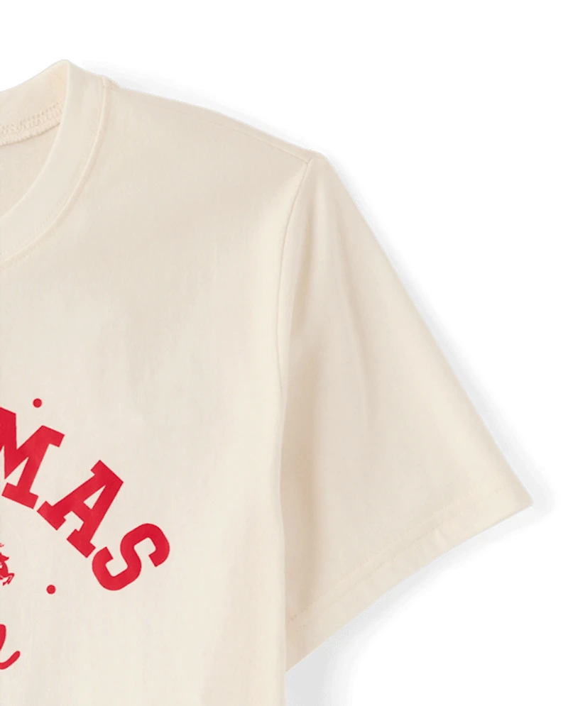 Mens Matching Family Christmas Crew Pajama Top