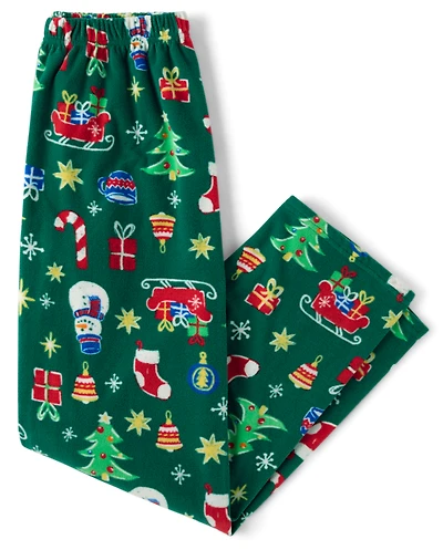 Adult Matching Family Christmas Icon Dream Fleece Pajama Pants