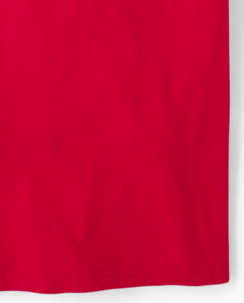 Adult Matching Family Merry Christmas Pajama Top