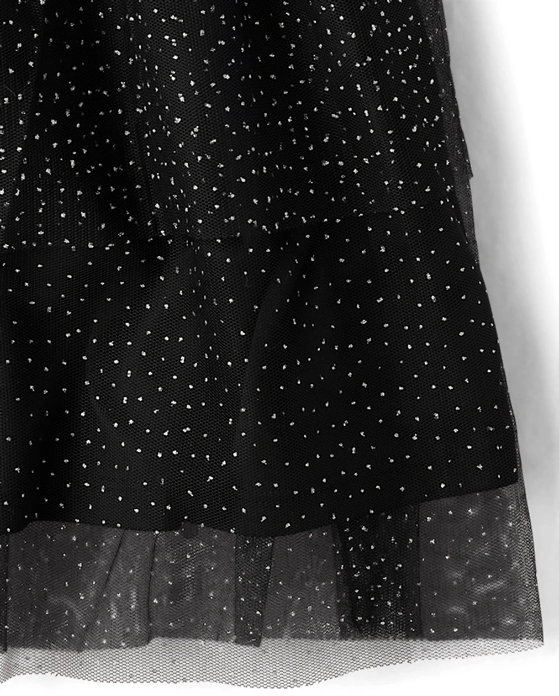 Girls Hello Kitty® And Friends Foil Halloween Sweatshirt Dress