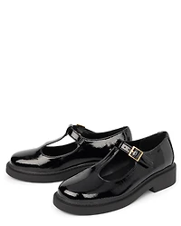 Girls Buckle T-Strap Mary Jane Shoes