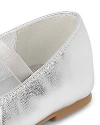 Toddler Girls Pleated Toe Ballet Flats