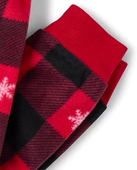 Kids Matching Family Buffalo Plaid Dream Fleece Pajamas