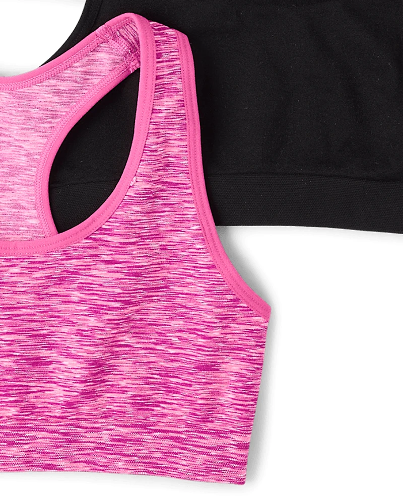Girls Seamless Racerback Bralette 3-Pack