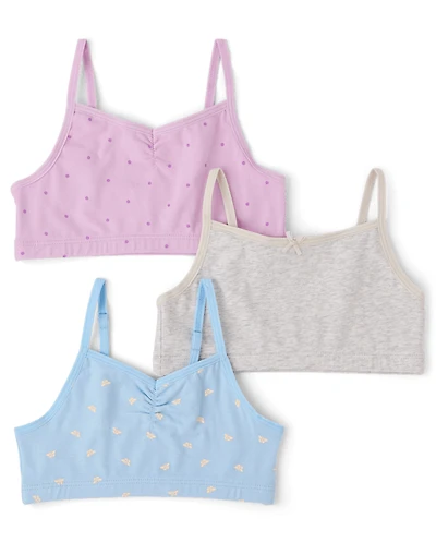 Girls Dot Bralette 3-Pack