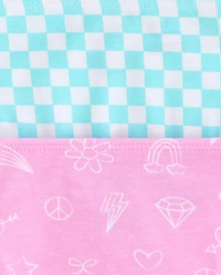 Girls Doodle Bikini Underwear 7-Pack