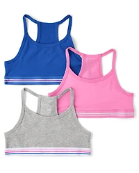 Lot de 3 brassières dos nageur pour filles