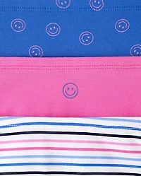 Girls Happy Face Girl Short Underwear 7-Pack