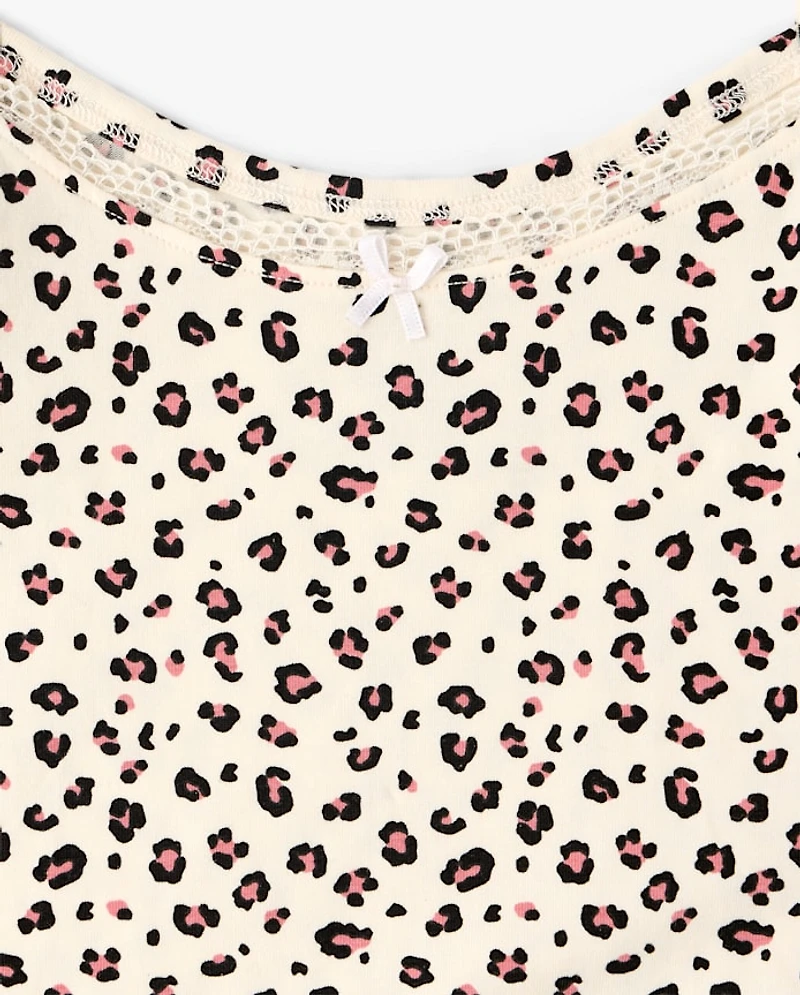 Girls Leopard Cami 2-Pack
