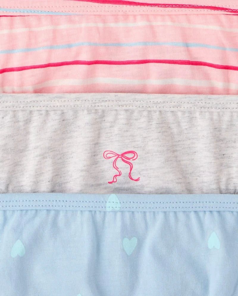 Toddler Girls Bow Brief Underwear 7-Pack