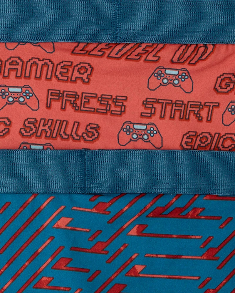 Boys Video Game Performance Boxer Brief Underwear 5-Pack
