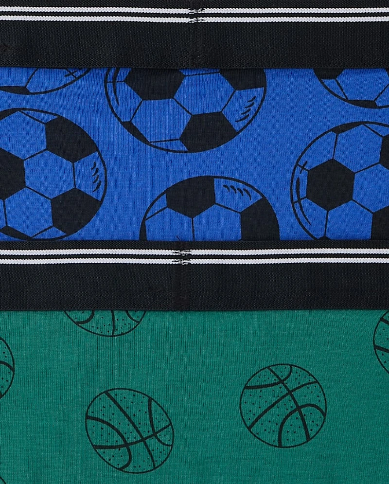 Boys Sport Boxer Brief Underwear 5-Pack