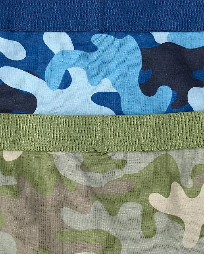 Boys Camo Brief Underwear 7-Pack