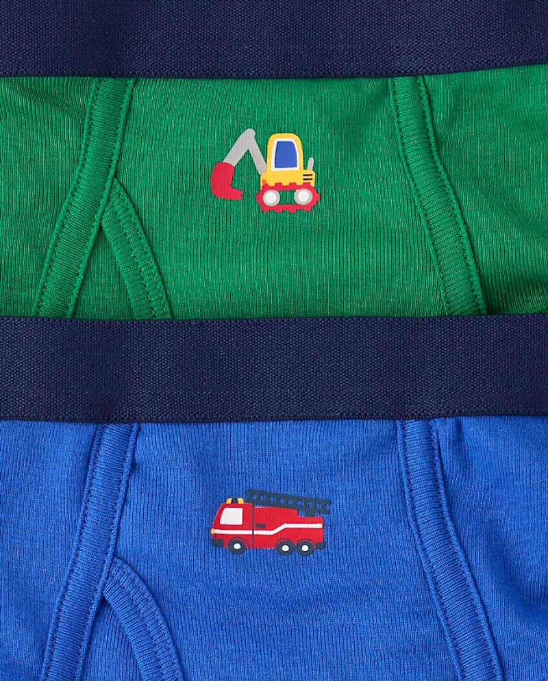 Toddler Boys Vehicle Brief Underwear 7-Pack
