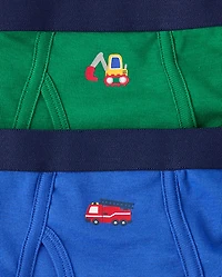 Toddler Boys Vehicle Brief Underwear 7-Pack