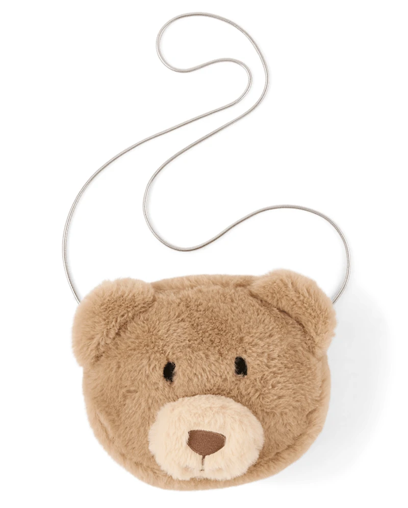 Girls Plush Bear Bag