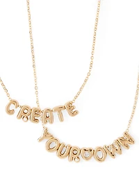 Girls DIY Letter Charm Necklace Set