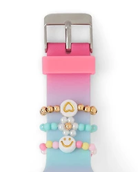 Girls Beaded Charm Digital Watch