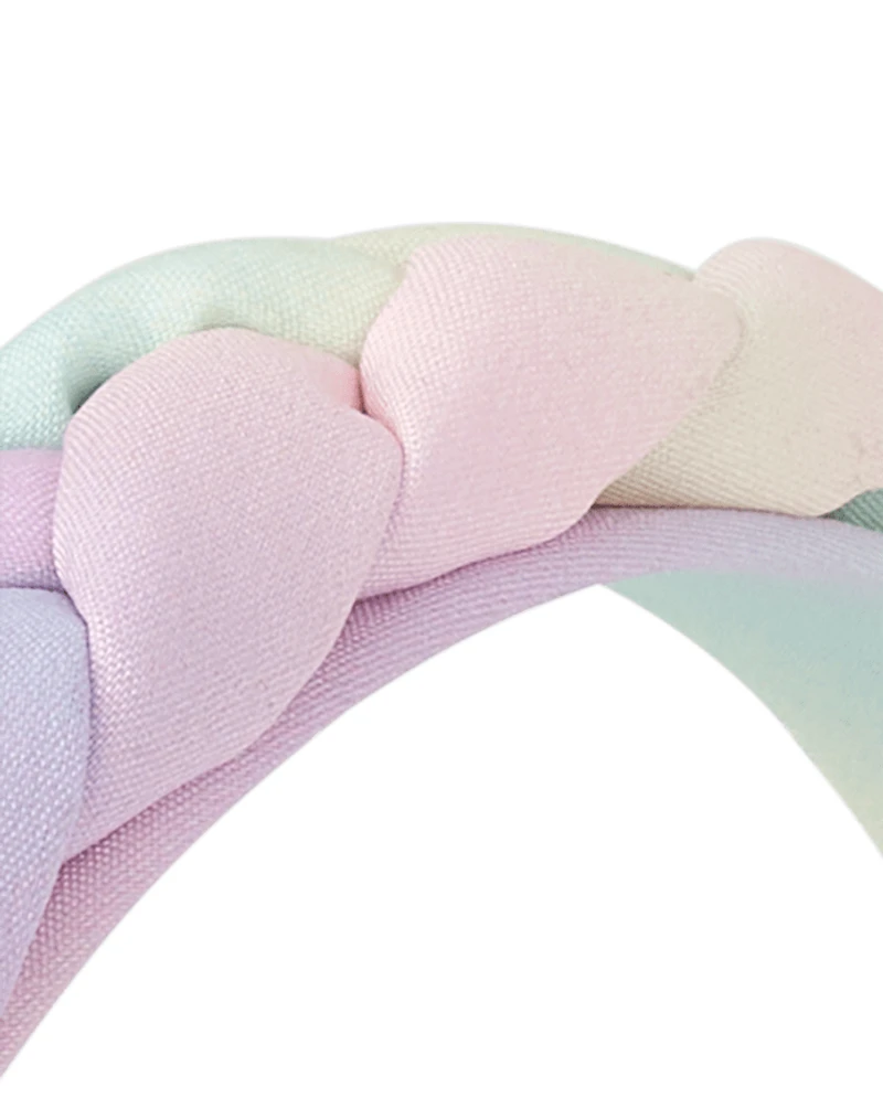 Girls Rainbow Braided Headband