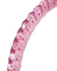 Girls Rhinestone Velour Headband