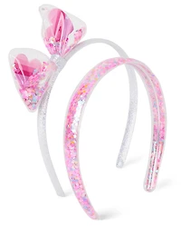 Girls Shakey Glitter Headband 2-Pack