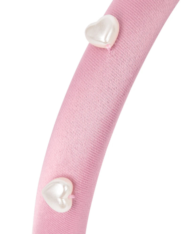 Girls Faux Pearl Headband 2-Pack