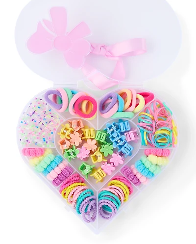 Girls Heart Hair Accessory Set