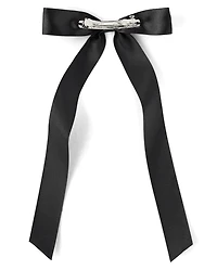 Girls Satin Bow Ribbon Hair Clip 3-Pack