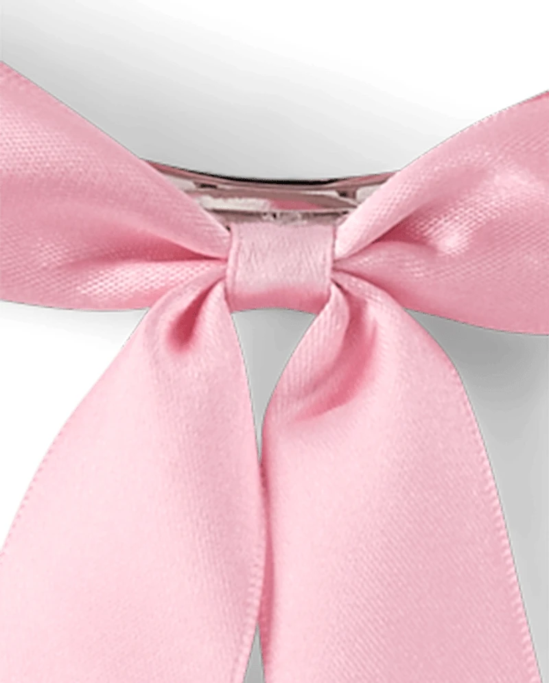 Girls Satin Bow Ribbon Hair Clip 3-Pack