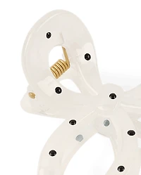Girls Polka Dot Bow Claw Clip 2-Pack