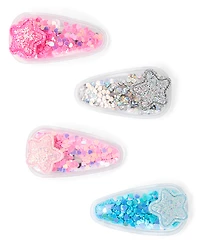 Girls Shakey Star Hair Clip 4-Pack