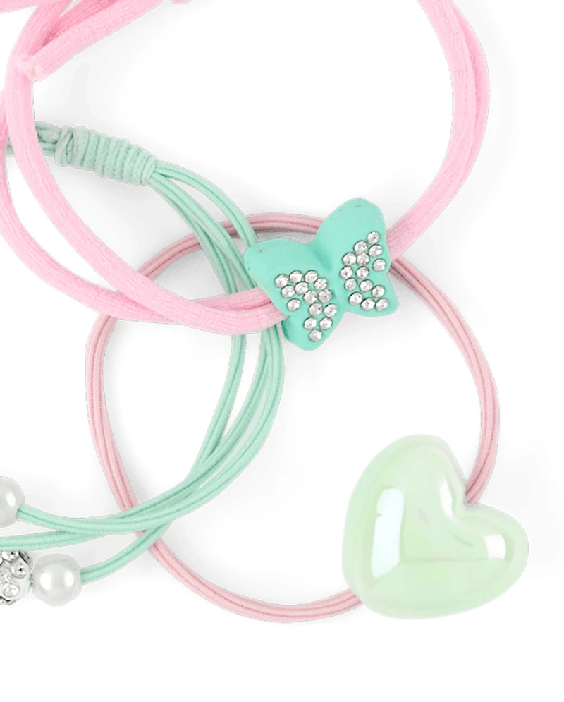 Girls Charm Hair Tie 12-Pack