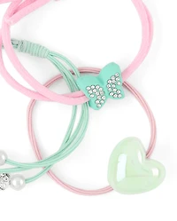 Girls Charm Hair Tie 12-Pack