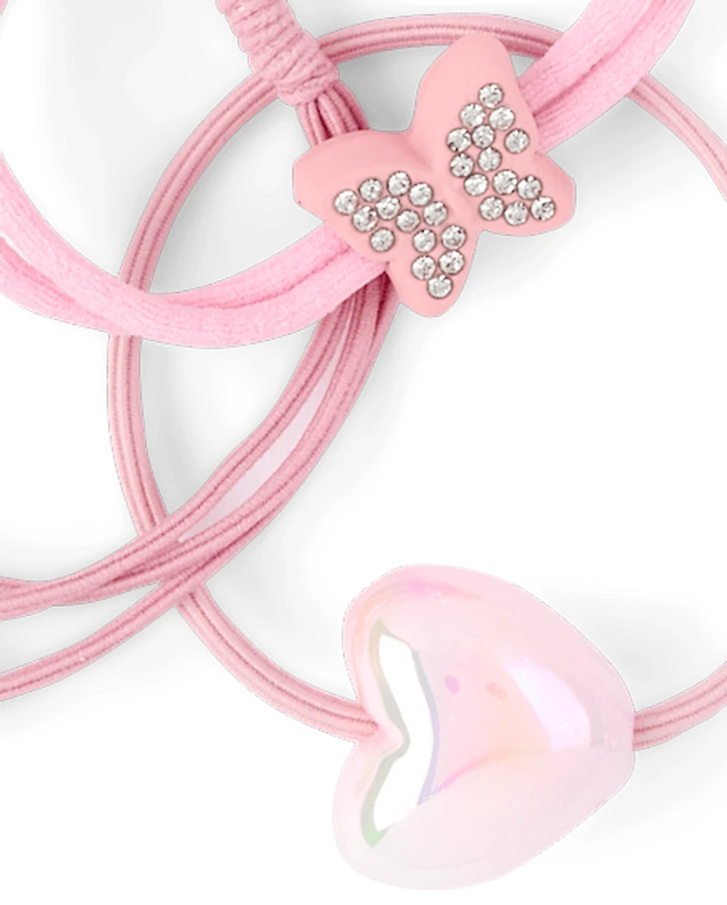 Girls Charm Hair Tie 12-Pack