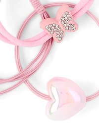 Girls Charm Hair Tie 12-Pack