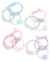 Girls Charm Hair Tie 12-Pack