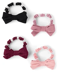 Girls Print Scrunchie 4-Pack
