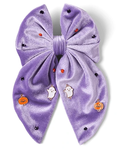 Girls Halloween Bow Hair Clip