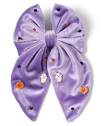 Girls Halloween Bow Hair Clip