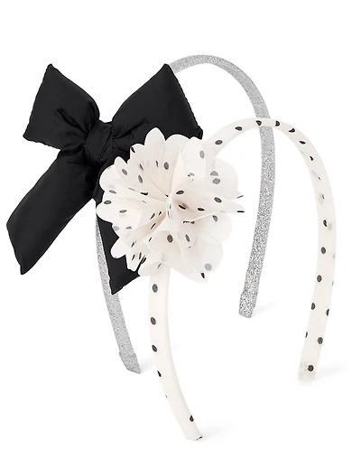 Toddler Girls Bow Headband 2-Pack